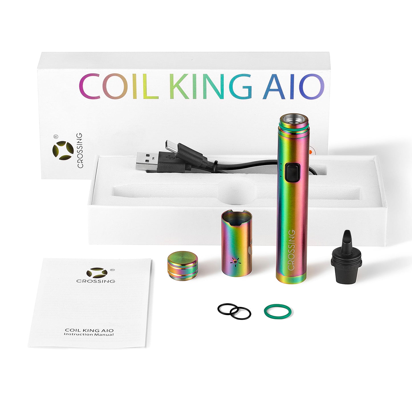 Crossing Coil King AIO dab pen full kit with tool and storage
