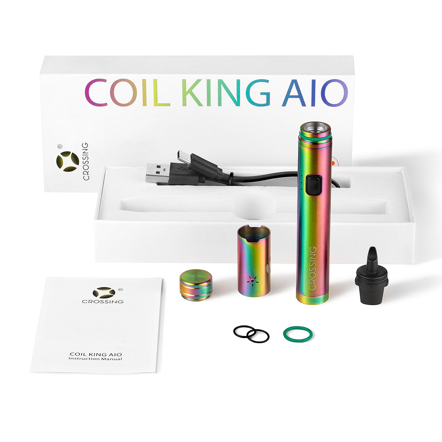 Crossing Coil King AIO dab pen full kit with tool and storage